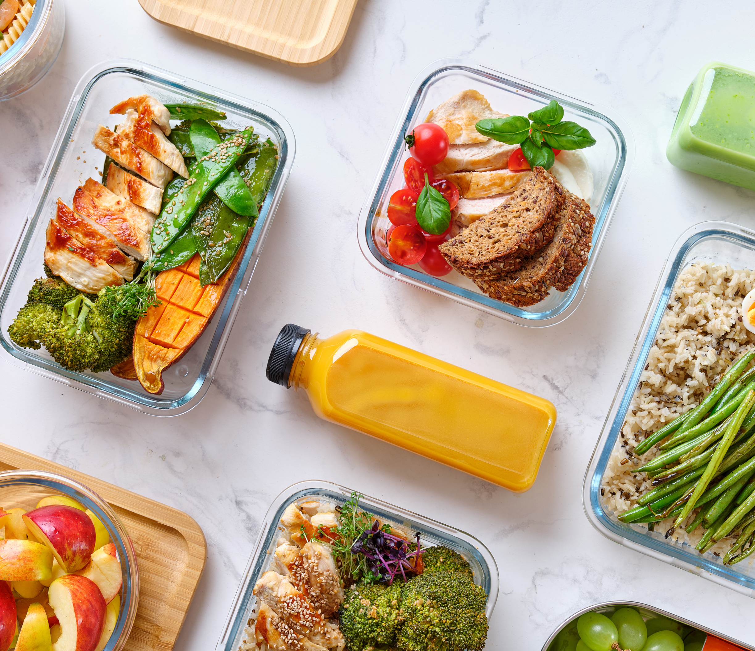 Healthy meal prep for athletes